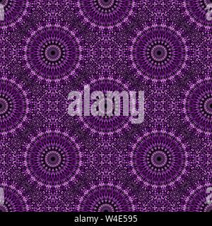 Oriental dark ornement motif géométrique mandala de gravier - art abstrait violet spirituel bohème background illustration vectoriel continu Illustration de Vecteur