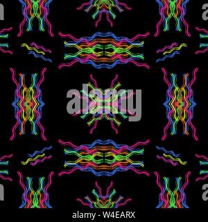 Ligne de motif géométrique de couleur de l'écriture Graffiti Illustration de Vecteur