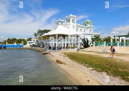 Yacht Club de Cienfuegos, Cuba Banque D'Images