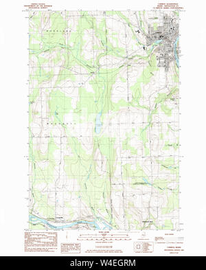 Carte historique de la USGS Maine 1050021984 Restauration 24000 Caribou Banque D'Images