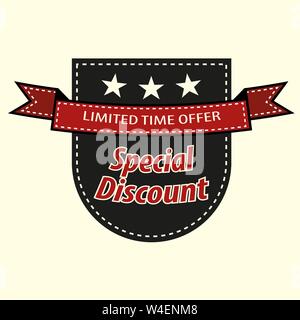 Tags : label avec vente et d'actualisation du texte dans différentes formes pour fin de saison store promotion. Vector illustration Illustration de Vecteur