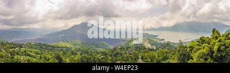 Paysage de Batur volcano sur l'île de Bali, Indonésie Banque D'Images