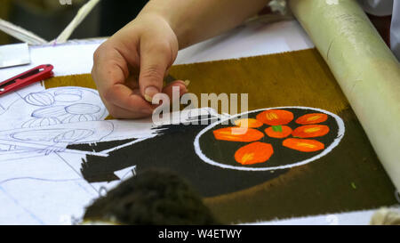 HOANG TAN, VIETNAM - le 27 juin 2017 : un fruit design dans la couture créé à Hong Ngoc viêt nam Banque D'Images