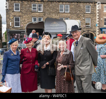 La ville de Leyburn 1940 Event Banque D'Images