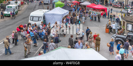 La ville de Leyburn 1940 Event Banque D'Images