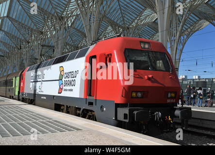 Classe de CP 5600 locomotive électrique;5616-6;gare oriente Lisbonne;;portugal Banque D'Images