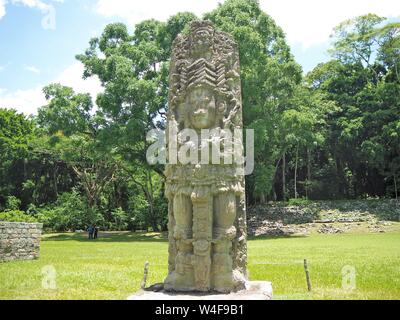 Les ruines de Copan, Honduras, Amérique Centrale, Maya ou des ruines mayas. Ruinas Banque D'Images