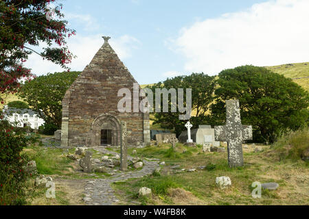 L'église du xiie siècle de Kilmalkedar Banque D'Images