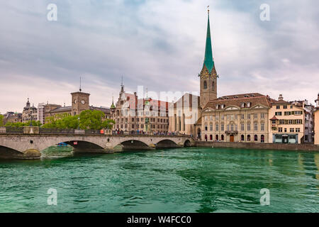 Zurich, la plus grande ville de Suisse Banque D'Images