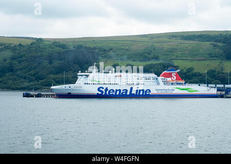 Stena Line ferry amarré au Cairnryan, Stranraer, en Écosse. Banque D'Images