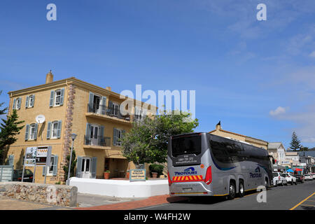 Auberge Burgundy Guesthouse dans la ville côtière d'Hermanus dans la région d'Overberg, Afrique du Sud. Banque D'Images