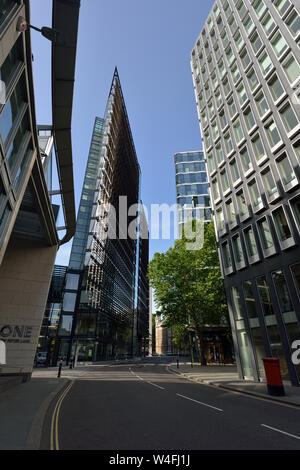 6 Rue Nouvelle Square et New Fetter Lane, Holborn, City of London, Royaume-Uni Banque D'Images