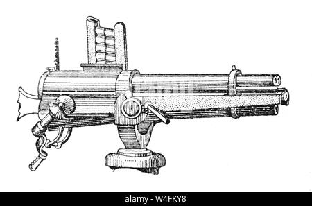 La cartouche de 37 mm modèle 1877 du canon-revolver Hotchkiss de