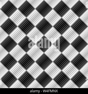 Géométrique monochrome transparente motif carré noir et blanc - fond vecteur conception abstraite Illustration de Vecteur