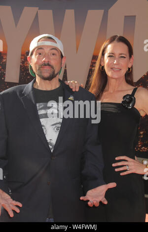 Los Angeles, USA. 22 juillet 2019. Los Angeles, USA. 22 juillet 2019. Kevin Smith, Jennifer Schwalbach Smith 07/22/2019 Le Los Angeles Premiere de 'Il était une fois à Hollywood" tenue à l'Théâtre chinois de Grauman à Los Angeles, CA Photo par Izumi Hasegawa/HollywoodNewsWire.co Crédit : Hollywood News Wire Inc./Alamy Live News Banque D'Images