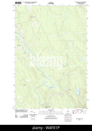 Carte historique de la USGS Maine 20110829 Restauration TM de Haynesville Banque D'Images