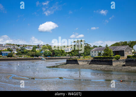 L'estuaire de la rivière Bandon à marée basse à Kinsale, dans le comté de Cork, Irlande, Banque D'Images