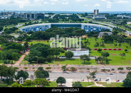 Vue depuis la tour de télévision sur Brasilia, Brésil Banque D'Images
