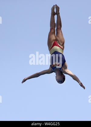 23 juillet 2019 - Gwangju, Corée du Sud - 23 juillet 2019 Korea-Valente sud-Gwangju, Jacqueline d'action Brazile au cours d'une 18e Championnats du monde FINA 2019 à Gwangju Highdiving Highdiving Femmes Chosun University Site de compétition à Gwangju, Corée du Sud. (Crédit Image : © Gwangju2019 Comité organisateur via Zuma sur le fil) Banque D'Images