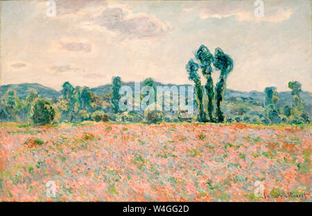 Claude Monet, champ de coquelicots, peinture de paysage, 1890 Banque D'Images