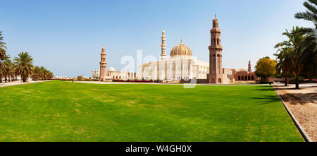 Grande Mosquée Sultan Qaboos, Muscat, Oman Banque D'Images