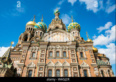 Eglise du Sauveur sur le sang, Saint-Pétersbourg, Russie Banque D'Images