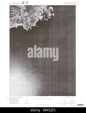 Carte historique de la USGS Maine Kennebunkport 4605271975 Restauration 24000 Banque D'Images