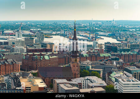 Cityscape, Hambourg, Allemagne Banque D'Images