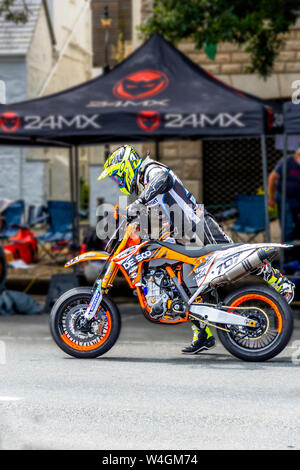 Hill Climb par Guernesey Motor Cycle & Car Club à Les Val Des Terres Banque D'Images