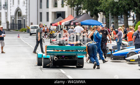 Hill Climb par Guernesey Motor Cycle & Car Club à Les Val Des Terres Banque D'Images