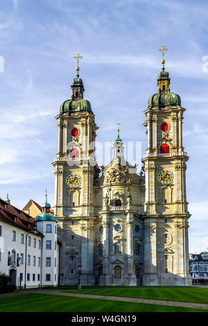 La Cathédrale de Saint-Gall, Sankt Gallen, Suisse Banque D'Images