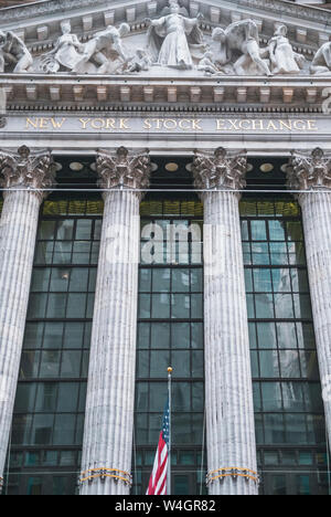 Bourse de New York, New York City, USA Banque D'Images