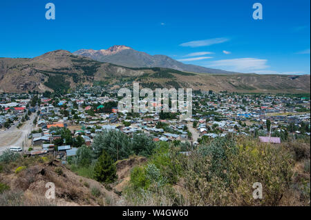 Panorama d'Esquel, Chubut, Argentine, Amérique du Sud Banque D'Images