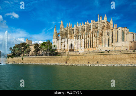 Majorque, Kathedrale La Seu, Palma de Mallorca, Espagne Banque D'Images