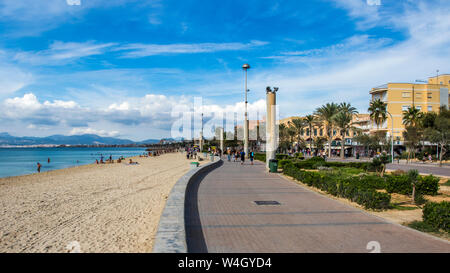 Majorque, Am Strand en s'Arenal rund um den Ballermann, Mallorca, Espagne Banque D'Images