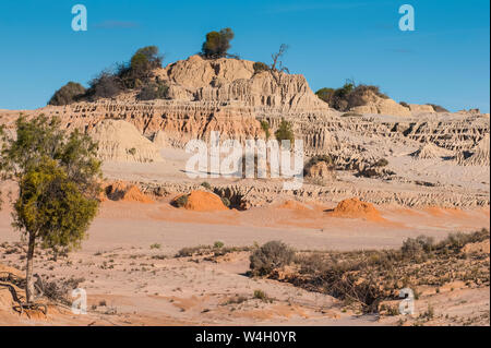 Patrimoine mondial de l'UNESCO Parc national de Mungo, partie de la région des lacs Willandra, Victoria, Australie Banque D'Images