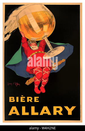 1900 Boissons alcool Bière française Vintage poster BIERE ALLARY par artiste designer Jean d'Ylen (1886-1938), première édition 1925 affiche lithographique Allary Beer Vintage French Publicité France Jean d'Ylen était un célèbre artiste graphique et impressionnistes français né en 1886 Banque D'Images