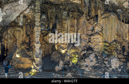 Majorque, Panoramaaufnahme in der Cuevas de Arta, die Höhle von Arta, Majorque, Espagne Banque D'Images