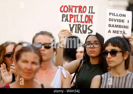 Roma, Italia. 23 juillet, 2019. Foto Cecilia Fabiano Crédit : LaPresse/Alamy Live News Banque D'Images