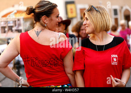 Roma, Italia. 23 juillet, 2019. Foto Cecilia Fabiano Crédit : LaPresse/Alamy Live News Banque D'Images