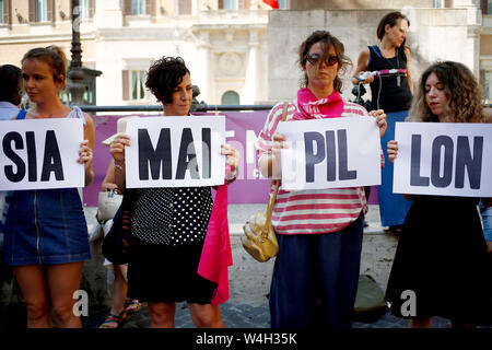 Roma, Italia. 23 juillet, 2019. Foto Cecilia Fabiano Crédit : LaPresse/Alamy Live News Banque D'Images