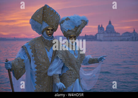 Les masques de Venise en Italie. Banque D'Images
