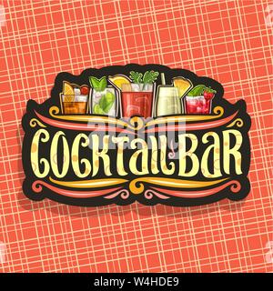 Logo Vector pour Bar à cocktails Illustration de Vecteur