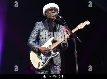 Chic et Nile Rodgers à la Jockey Club Live au Haydock Racecourse comprend : Nile Rodgers Où : Haydock, Royaume-Uni Quand : 22 Juin 2019 Crédit : Graham Finney/WENN Banque D'Images