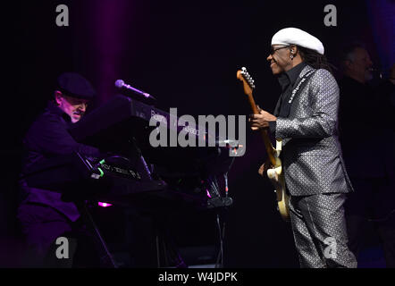 Chic et Nile Rodgers à la Jockey Club Live au Haydock Racecourse comprend : Nile Rodgers Où : Haydock, Royaume-Uni Quand : 22 Juin 2019 Crédit : Graham Finney/WENN Banque D'Images