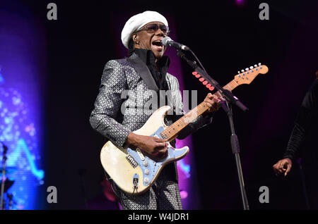 Chic et Nile Rodgers à la Jockey Club Live au Haydock Racecourse comprend : Nile Rodgers Où : Haydock, Royaume-Uni Quand : 22 Juin 2019 Crédit : Graham Finney/WENN Banque D'Images