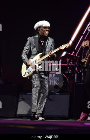 Chic et Nile Rodgers à la Jockey Club Live au Haydock Racecourse comprend : Nile Rodgers Où : Haydock, Royaume-Uni Quand : 22 Juin 2019 Crédit : Graham Finney/WENN Banque D'Images