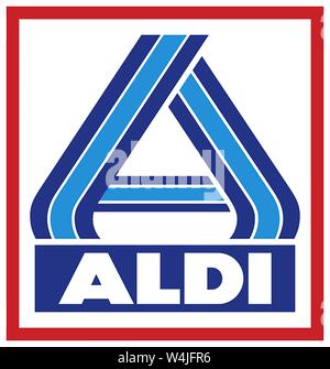 Logo, Aldi Nord, chaîne de magasins d'escompte, Allemagne Banque D'Images