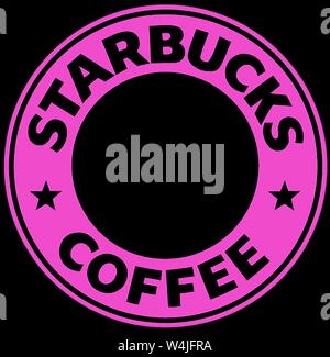 Logo, Starbucks Coffee, café-restaurant chain, Allemagne Banque D'Images