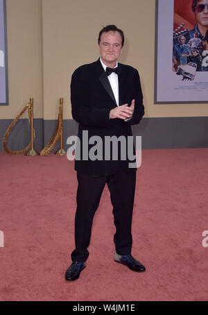Hollywood, CA. 22 juillet, 2019. Quentin Tarantino, au Sony Pictures' 'Il était une fois à Hollywood" Los Angeles Premiere at Linwood Dunn Theater à Hollywood, Californie le 22 juillet 2019. Credit : Faye Sadou/media/Alamy Punch Live News Banque D'Images